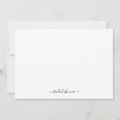 Eenvoudige uitnodiging voor Elegant Bridal Shower (Achterkant)