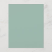 Eenvoudige uitnodiging voor Eucalyptus Budget Brid Flyer (Achterkant)