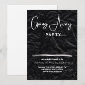 eenvoudige uitnodiging voor feestjes (Voorkant / Achterkant)