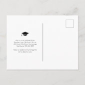 Eenvoudige uitnodiging voor foto-Afstuderen (Achterkant)