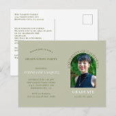 Eenvoudige uitnodiging voor fotostage-afstudeerfee (Voorkant / Achterkant)