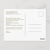 Eenvoudige uitnodiging voor fotostage-afstudeerfee (Achterkant)