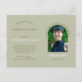 Eenvoudige uitnodiging voor fotostage-afstudeerfee (Voorkant)