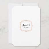 Eenvoudige uitnodiging voor gouden geometrische we (Achterkant)