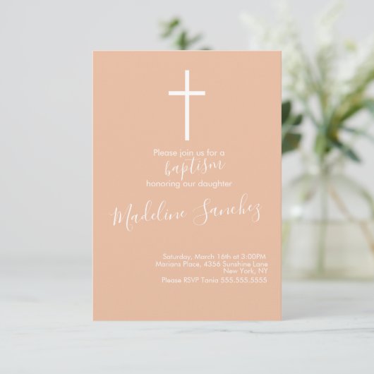 Eenvoudige uitnodiging voor grensoverschrijdende B (Staand voorkant)