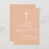 Eenvoudige uitnodiging voor grensoverschrijdende B (Voorkant / Achterkant)