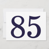 Eenvoudige uitnodiging voor het 85e verjaardagsfee (Achterkant)