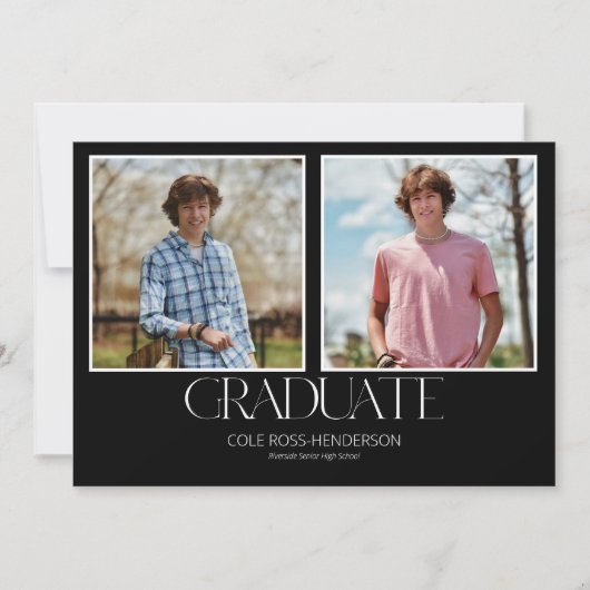 Eenvoudige uitnodiging voor het aankondigen van fo (Voorkant)