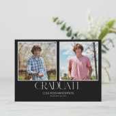 Eenvoudige uitnodiging voor het aankondigen van fo (Staand voorkant)