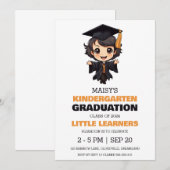 Eenvoudige uitnodiging voor het afstuderen van de (Voorkant / Achterkant)