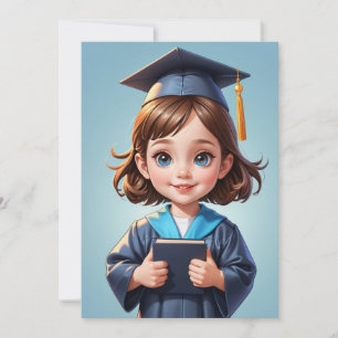 Eenvoudige uitnodiging voor het afstuderen van de 