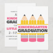 Eenvoudige uitnodiging voor het afstuderen van de (Voorkant / Achterkant)