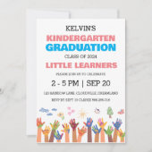 Eenvoudige uitnodiging voor het afstuderen van de (Voorkant)