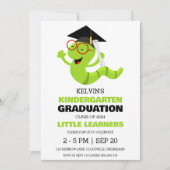 Eenvoudige uitnodiging voor het afstuderen van de  (Voorkant)