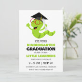 Eenvoudige uitnodiging voor het afstuderen van de  (Staand voorkant)