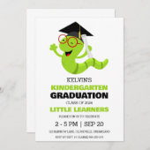 Eenvoudige uitnodiging voor het afstuderen van de  (Voorkant / Achterkant)