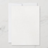 Eenvoudige uitnodiging voor het baby shower van Pr (Achterkant)