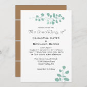 Eenvoudige uitnodiging voor het huwelijk tussen Sa (Voorkant / Achterkant)