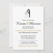 Eenvoudige uitnodiging voor het huwelijk van Silho (Voorkant)