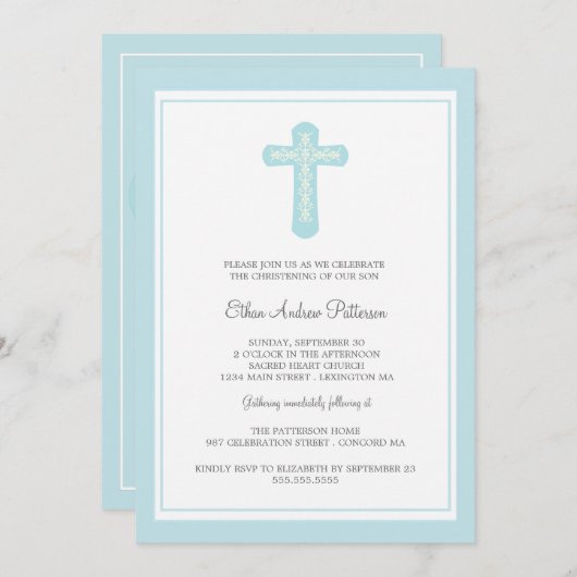 Eenvoudige uitnodiging voor het kerstfeest van het (Voorkant / Achterkant)