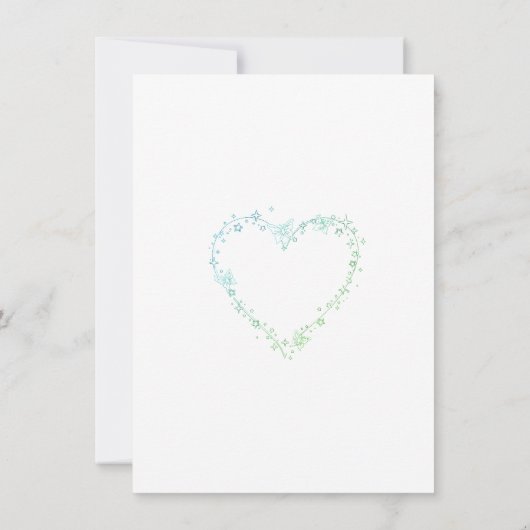 Eenvoudige uitnodiging voor het oefendiner (Achterkant)