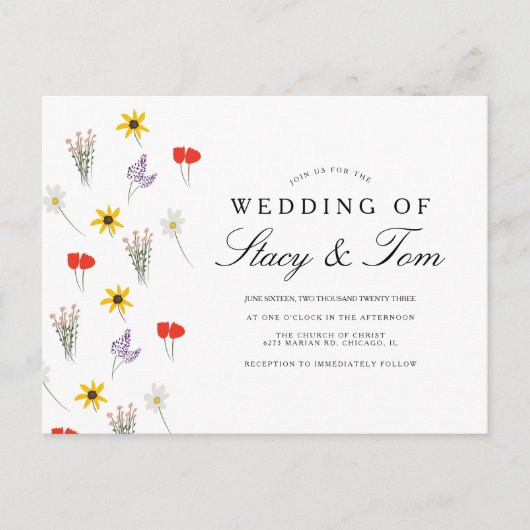 Eenvoudige uitnodiging voor het trekken van handte (Voorkant)