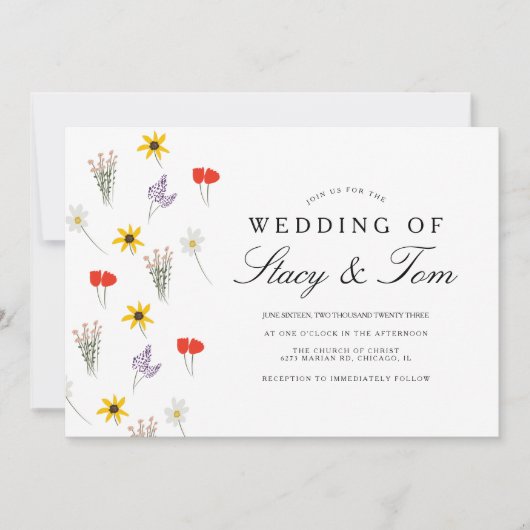 Eenvoudige uitnodiging voor het trekken van handte (Voorkant)