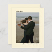 Eenvoudige uitnodiging voor het uitnodigen van een (Voorkant / Achterkant)