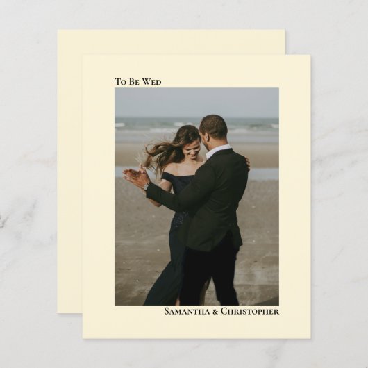 Eenvoudige uitnodiging voor het uitnodigen van een (Voorkant / Achterkant)