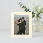 Eenvoudige uitnodiging voor het uitnodigen van een (Staand voorkant)