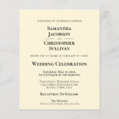 Eenvoudige uitnodiging voor het uitnodigen van een (Achterkant)