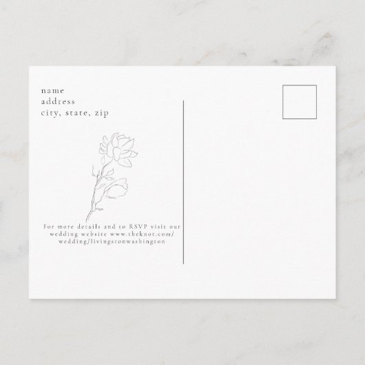 Eenvoudige uitnodiging voor het uitzenden van Brie (Achterkant)