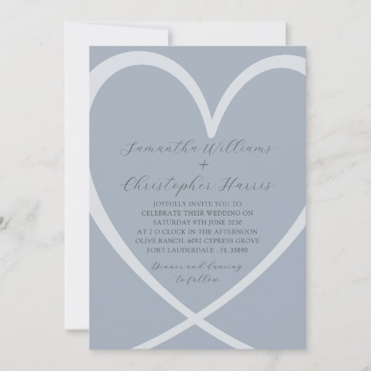 Eenvoudige uitnodiging voor het uitzenden van een (Voorkant)