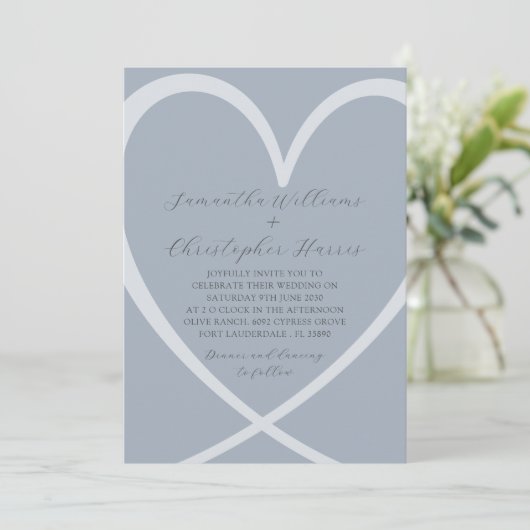 Eenvoudige uitnodiging voor het uitzenden van een (Staand voorkant)