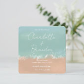 Eenvoudige uitnodiging voor het uitzenden van een  (Staand voorkant)