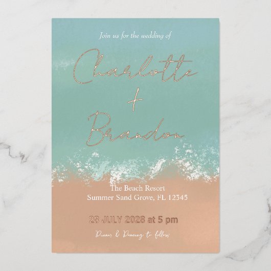 Eenvoudige uitnodiging voor het uitzenden van een (Voorkant)