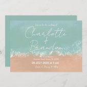 Eenvoudige uitnodiging voor het uitzenden van een  (Voorkant / Achterkant)