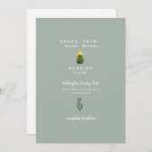 Eenvoudige uitnodiging voor het uitzenden van het  (Voorkant / Achterkant)