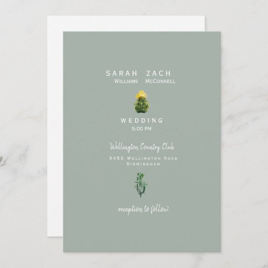 Eenvoudige uitnodiging voor het uitzenden van het  (Voorkant / Achterkant)