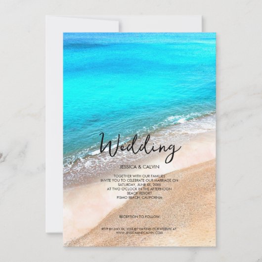 Eenvoudige uitnodiging voor het uitzenden van stra (Voorkant)