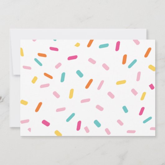 Eenvoudige uitnodiging voor Ice Cream Party (Achterkant)