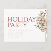 Eenvoudige uitnodiging voor kerstfeest (Voorkant)