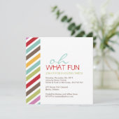 Eenvoudige  uitnodiging voor kerstfeestdagen (Staand voorkant)