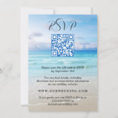 Eenvoudige uitnodiging voor kleurrijke beach QR-br (Achterkant)