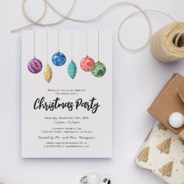 Eenvoudige uitnodiging voor moderne kerstfeestdage