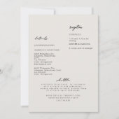 Eenvoudige uitnodiging voor moderne weddenschappen (Voorkant)