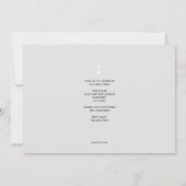 Eenvoudige uitnodiging voor Music Major Afstuderen (Achterkant)