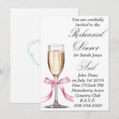 Eenvoudige uitnodiging voor repetitiediner (Voorkant / Achterkant)