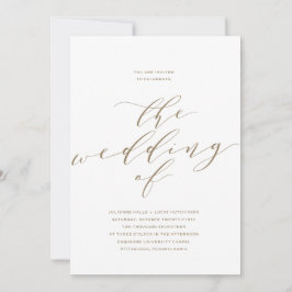 Eenvoudige uitnodiging voor Romance kalligrafie