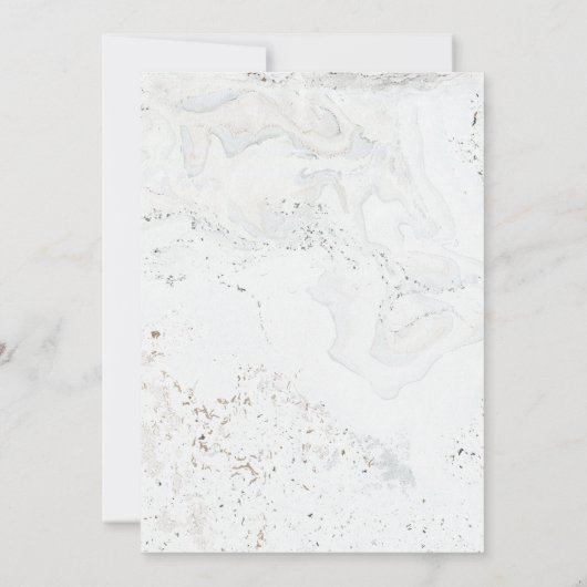 Eenvoudige uitnodiging voor Romance kalligrafie (Achterkant)